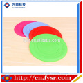 Salable promotional silicone foldable glow in the dark frisbee for sale with new styles